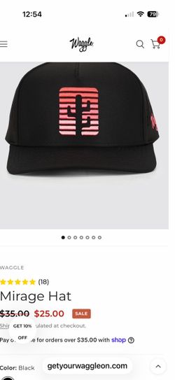 Waggle Mirage Hat Black