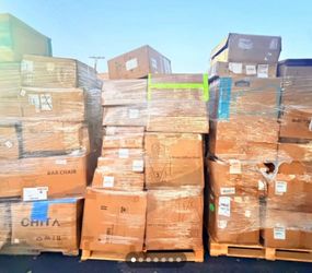 Mix return bar stools/office chairs pallets completed >80%