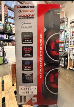 Monster G130 Pro 2000W Ultimate Party Speaker Brand New In Box