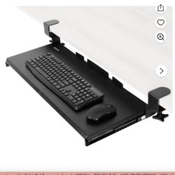 vivo Clamp On Computer Keyboard And Mouse Under Desk Tray 