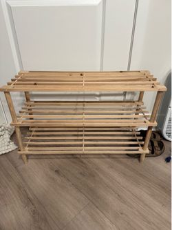 Wooden shoe rack for sale