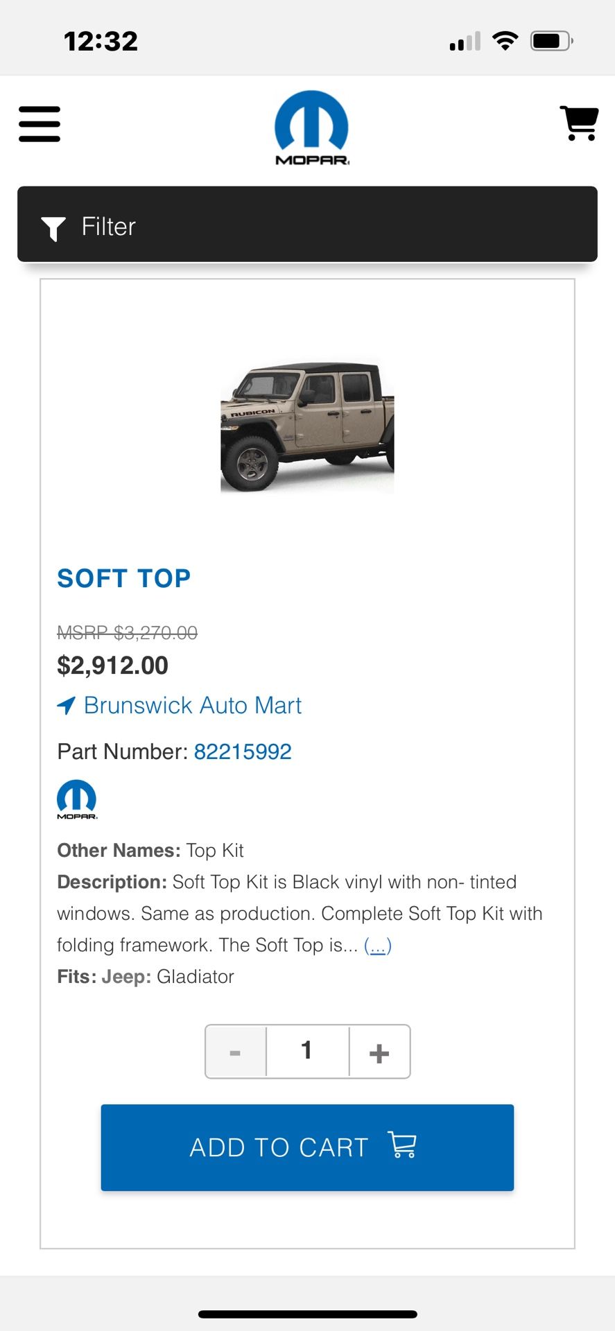 Jeep Gladiator Soft Top