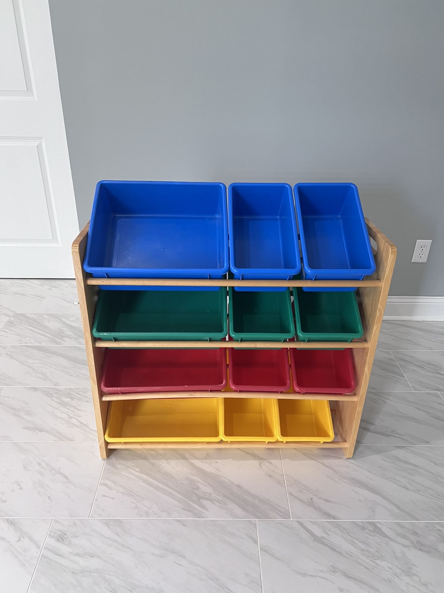 Kids Toy Organizer With 12 Large Storage Bins
