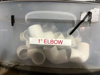 1” elbows - $2