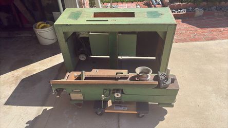 Vintage Green Wood Shaper Machine
