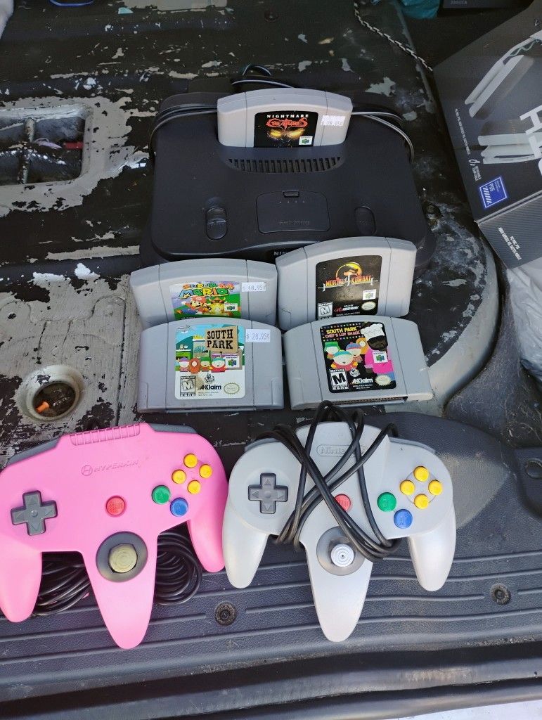 Nintendo 64 with 5 Games.
