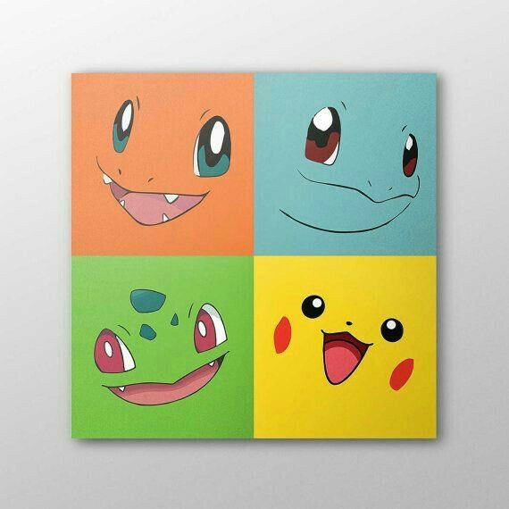 Pokémon acrylic wall art custom made on order