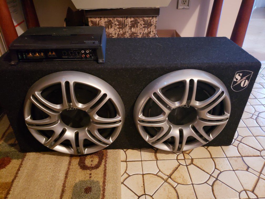 12" Kenwood Subwoofers with Power Amp