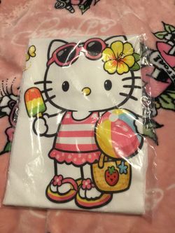 Hello kitty  medium size face towel  new