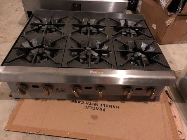 Brand new industrial stove for sale.