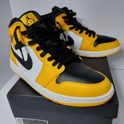 Air Jordan 1 Mid "Taxi" (Yellow Toe) – Men’s Size 11 – Used/Great Condition w/ Box