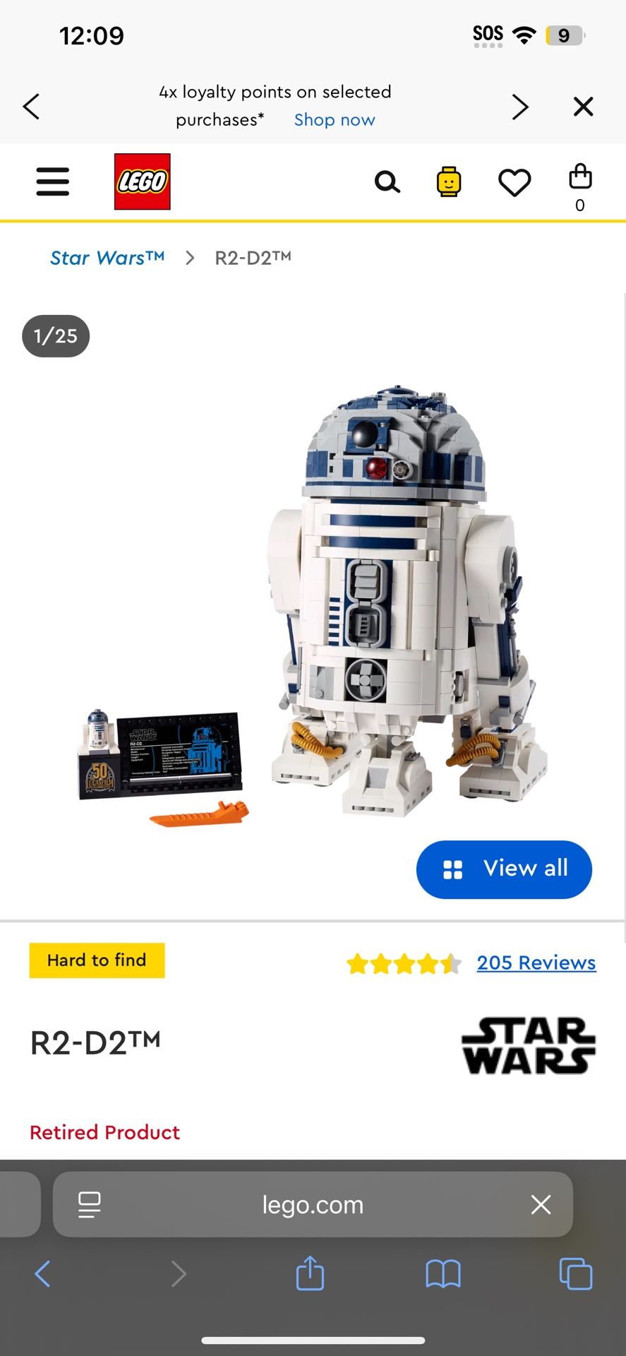 Used R2d2 LEGO