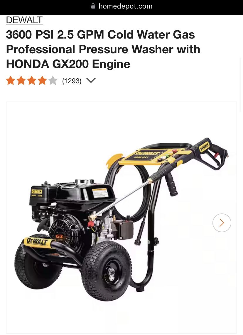 Dewalt Pressure Washer