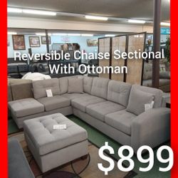 🥰 Sectional With Ottoman 