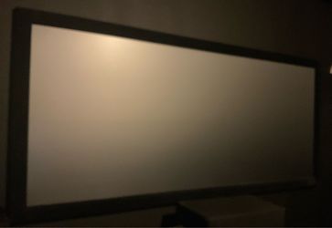 Screen innovations black diamond 110 inch projector screen 2.35:1 ratio size