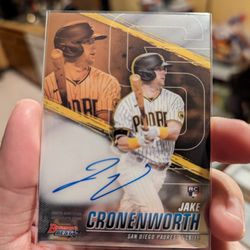 Cronenworth Auto + Baseball Card Lot