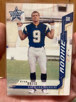 2001 Leaf Rookies & Stars DREW BREES Rookie Card CHARGERS SAINTS SAN DIEGO NEW ORLEANS