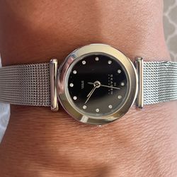 Skagen Denmark Women’s Slim Silver Bracelet Eafchy