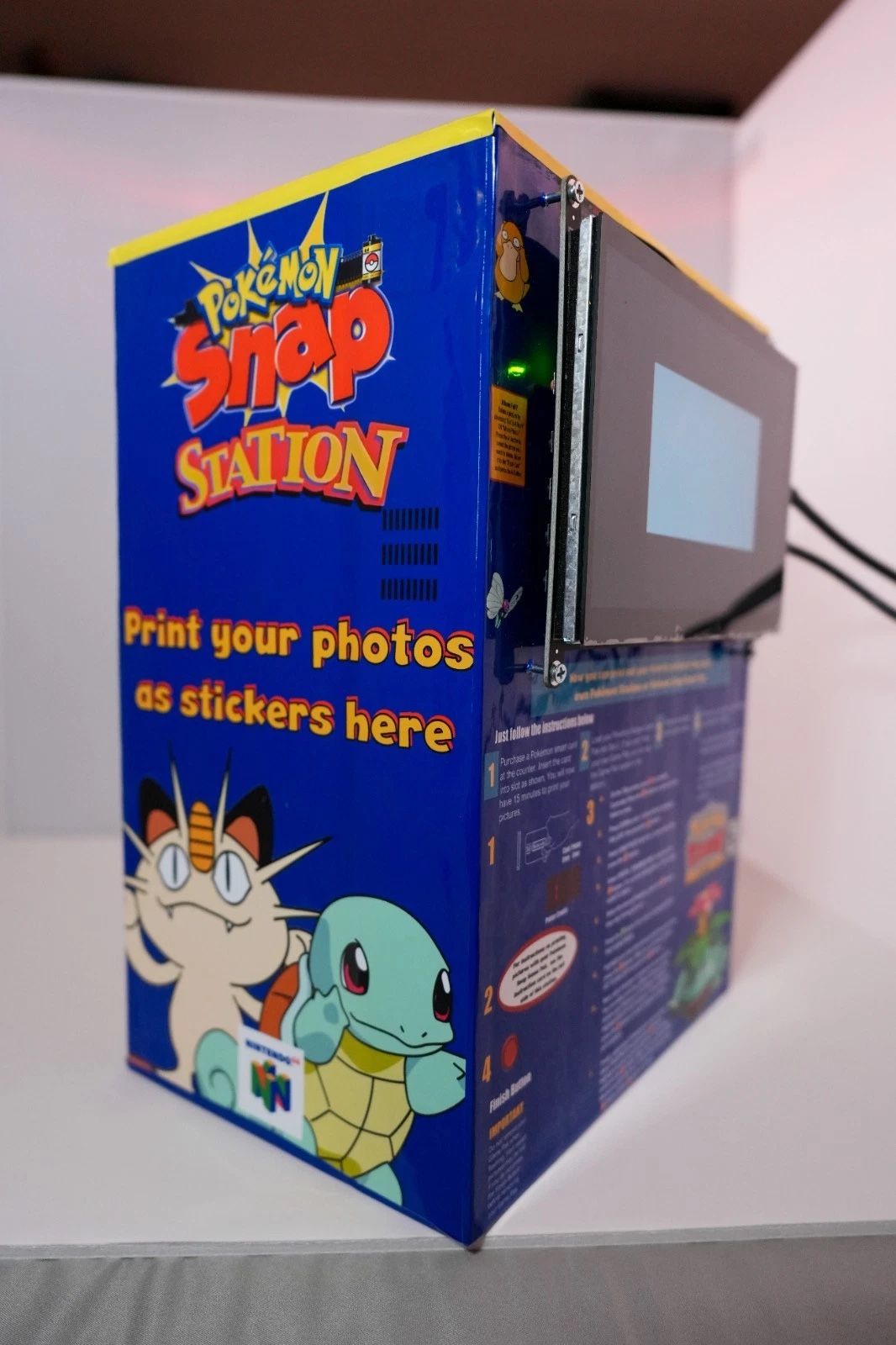 Handmade Mini Pokémon Snap Station Replica – HDMI Display, Speakers, Lights