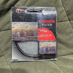 Canon 77mm UV Haze Filter Original Packaging Lens Protection USED