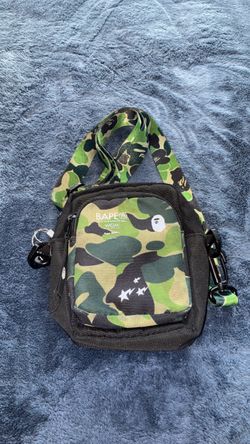 BAPE Green Camo Mini Shoulder Bag