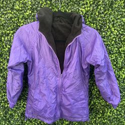 Vintage Y2K vintage girl ultimate zip rain jacket packets double sided size 6