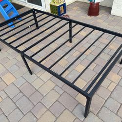 Twin Metal Bed Frame 18” - Heavy Duty , No Box Spring , Tall Storage Space 
