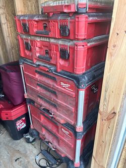 Milwaukee pack out tower with dolly