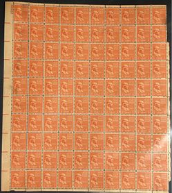 1938 U.S. STAMPS SHEET - BEN FRANKLIN - SC # 803 - MNH