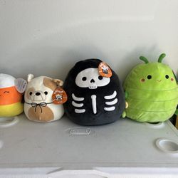 Squishmallow Black White Skeleton 12” Plush Halloween Squishmallow 12" Cortez Caterpillar Soft Green Insect Plush Squishmallow Halloween 8 in Brock, T