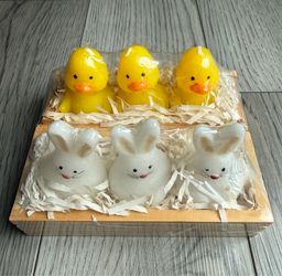 Bunnies And Ducks Novelty Candles 6 Count
