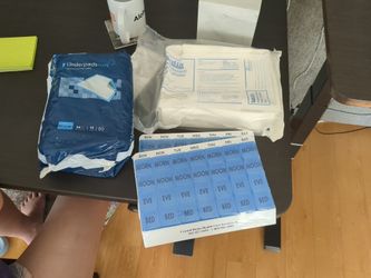 Free New Sealed Daily Pill Box, Foley Catheter, Underpads