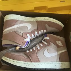 Air Jordan 1 Zoom Air CMFT CTO978 201 Men’s Fossil Stone/white-fossil Rose