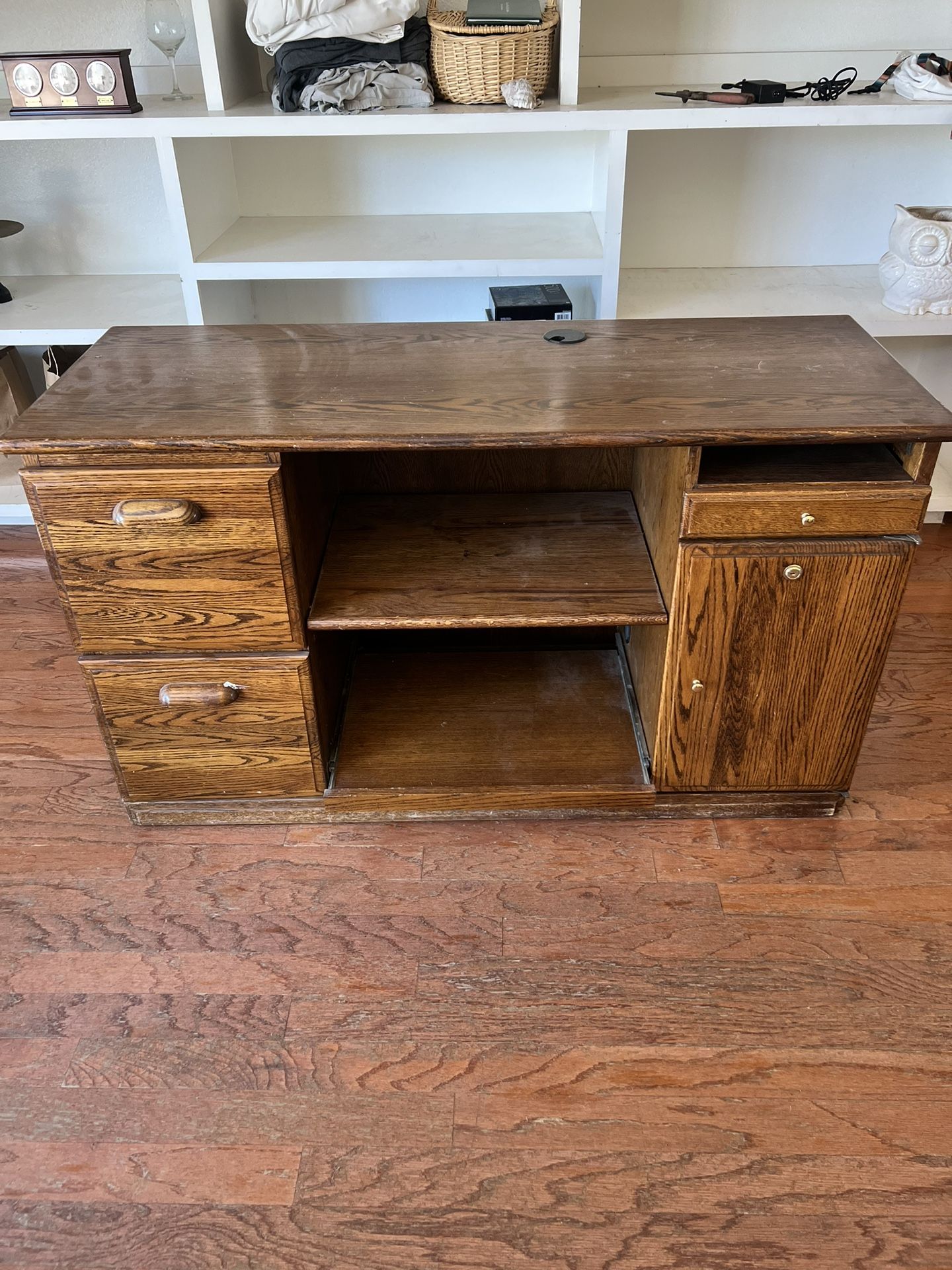 Solid Wood Half Desk