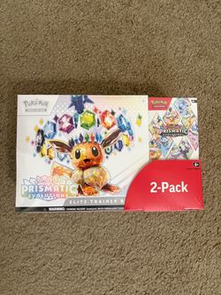 Pokemon Prismatic Evolutions ETB + Booster Bundle Costco 2-Pack