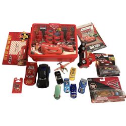 Disney Pixar Cars Lot – 36 Mattel Cars + Case & Extras