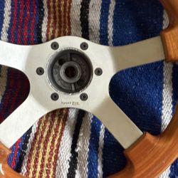 Sport Line" wood steering wheel,