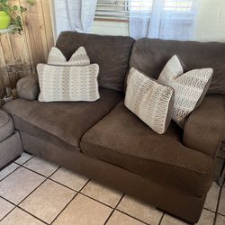 Brown couches 