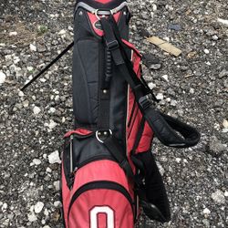 OSU Buckeyes Golf Bag with Misc. Golf Clubs