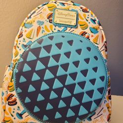 Disney Epcot Food And Wine Festival Loungefly Mini Backpack Spaceship Earth NEW