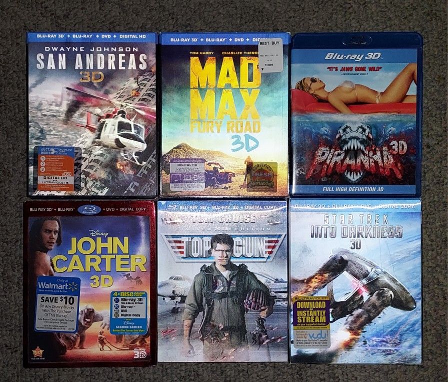 3D Blu-rays 