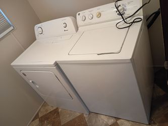 GE washer and amana dryer