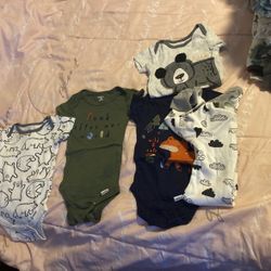 Baby boy, clothes, and items receiving blankets washcloths bathing suit