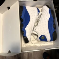 Jordan 13 Retro White Hyper Royal Black