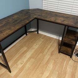 Wooden L-shaped Desk