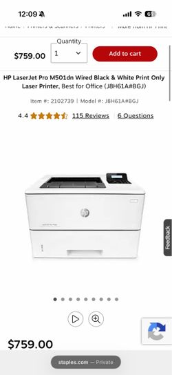 2 HP Laser Jet Pro M501