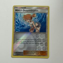 Misty's Determination 62/68 Hidden Fates Reverse Holo Pokemon TCG