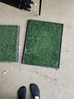 Pet Doggy / Cat Fake / Artificial Grass Pee On With Tray 