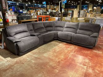 Redding 6Pc. Fabric Power Recliner Corner Sectional