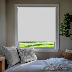 Chicology White 17.5x64 Cordless Blackout Vinyl Roller Shade